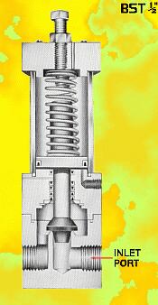 Series BST normally-closed air shutoff valve in 1/2 inch pipe size
