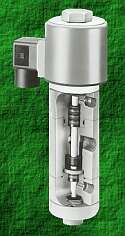 Series EASY-NO is a normally-open solenoid valve for all types of nasty chemicals, as well as ultra-pure liquids.