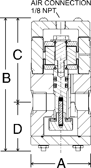 dimensional drawing of series pra